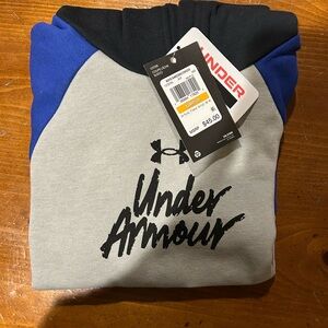 NWT tags under armour little boys sweatshirt